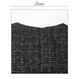 輝くグリッターツイード×首元リボンのファスナー付きタイトミニ丈キャバドレス[SM… | Dazzy | 詳細画像21 