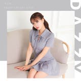 動くたびにビジュー煌めくガーリーリボン付きAラインミニ丈キャバドレス[SML 3… | Dazzy | 詳細画像23