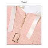 肩リボン×細見えベルトが可愛いくすみカラーツイードミニ丈キャバドレス[SML 3… | Dazzy | 詳細画像20 