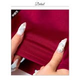 胸元リボンに視線集中チュール袖オフショルタイトミニ丈キャバドレス[SML 3サイ… | Dazzy | 詳細画像23 