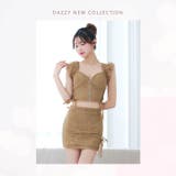 谷間魅ジップでトレンド肌魅せする総レースのサイドレースアップセットアップキャバド… | Dazzy | 詳細画像30 