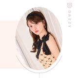 お尻カバーもできるマーメイド×首元リボンが映えるアメスリチェックリボン柄ミニ丈キ… | Dazzy | 詳細画像25 