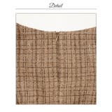 [伊藤桃々着用]上品チェックツイードにパールボタンが高級感 袖リボンタイトミニ丈… | Dazzy | 詳細画像21 