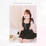 さりげなドット柄とリボンショルダーがCUTEガーリー!Aラインミニ丈キャバドレス… | Dazzy | 詳細画像28