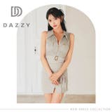 SEXY谷間ジップ×上品な襟付きがクール♪サイドギャザーで細見せするタイトミニ丈… | Dazzy | 詳細画像25 