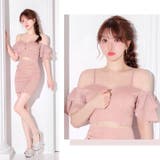 ラメオフショルフリル谷間ジップウエストカットタイトミニ丈キャバドレス[SML 3… | Dazzy | 詳細画像26