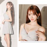 シャーリングツイストカットアウトキャミソールAラインミニ丈キャバドレス | Dazzy | 詳細画像21