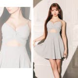 シャーリングツイストカットアウトキャミソールAラインミニ丈キャバドレス | Dazzy | 詳細画像22