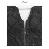 ファスナースパンコールリボン袖マーメイドミニ丈セットアップキャバドレス[SML … | Dazzy | 詳細画像17 