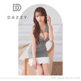 谷間ホール×ジップビジューリボンフリルタイトミニ丈キャバドレス[SML 3サイズ… | Dazzy | 詳細画像26