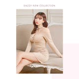 谷間魅せ×二の腕カバーリボンモチーフホルターコードオフショルタイトミニ丈キャバド… | Dazzy | 詳細画像22