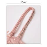 [伊藤桃々着用]煌めくビジューとあざとリボン谷間ジップツイードタイトミニ丈キャバ… | Dazzy | 詳細画像24 