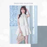 アメスリビジューフレアAラインミニ丈キャバドレス[SML/3サイズ展開] | Dazzy | 詳細画像27 