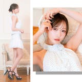 ホルターネック×ドット柄♪上品フレアAラインミニ丈キャバドレス[SML 3サイズ… | Dazzy | 詳細画像26 