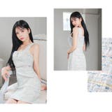 華やかな上品ツイード×谷間ジップ♪きらめくウエストビジューが映えるタイトミニ丈キ… | Dazzy | 詳細画像21