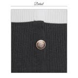 バイカラースクエアポケットモチーフ長袖ニットタイトミニ丈ワンピース | Dazzy | 詳細画像12