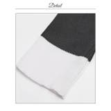 バイカラースクエアポケットモチーフ長袖ニットタイトミニ丈ワンピース | Dazzy | 詳細画像14