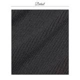 バイカラースクエアポケットモチーフ長袖ニットタイトミニ丈ワンピース | Dazzy | 詳細画像15