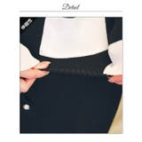 バイカラースクエアポケットモチーフ長袖ニットタイトミニ丈ワンピース | Dazzy | 詳細画像17