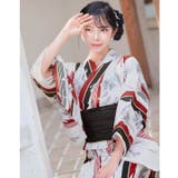 [2点SET]矢絣×モノトーンユリ柄浴衣【2026年新作 YUKATA by | Dazzy | 詳細画像13 