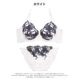 マジェスティックフラワー脇高ブラジャー&フルバックショーツ | Dazzy | 詳細画像10 
