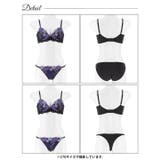【3点セット】クラシックローズ脇高ブラジャー&フルバック&Tバックショーツ | Dazzy | 詳細画像16 