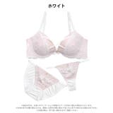 【3点セット】ラグジュアリーチュールレース脇高ブラジャー&フルバック&Tバックシ… | Dazzy | 詳細画像15