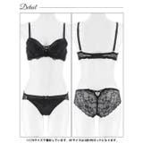 [EFサイズ] グリッターベロアレーシィブラジャー&バック透けフルバックショーツ | Dazzy | 詳細画像12 