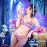 シャインブロッサムストリングブラジャー&バック透けフルバックショーツ | Dazzy | 詳細画像6