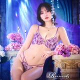 シャインブロッサムストリングブラジャー&バック透けTバックショーツ | Dazzy | 詳細画像6