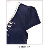 ドレス キャバ ミニ胸元パール&ビジューベルト付きパフ袖付きタイトミニドレス | Dazzy | 詳細画像8