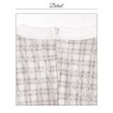 チェック柄レースフロントジップパールボタン半袖タイトミニ丈キャバドレス[SML … | Dazzy | 詳細画像17 