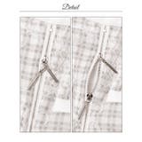 チェック柄レースフロントジップパールボタン半袖タイトミニ丈キャバドレス[SML … | Dazzy | 詳細画像18 