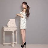 オールドットフレアオフショルAラインミニ丈キャバドレス[SML 3サイズ展開][… | Dazzy | 詳細画像5 