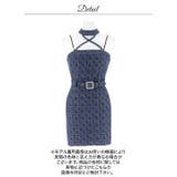 デコルテクロスチェーンキャミベルトモチーフタイトミニ丈キャバドレス | Dazzy | 詳細画像13 