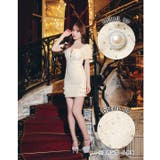 高級感ツイードスパンコール胸元ジップ半袖タイトミニ丈キャバドレス[SML 3サイ… | Dazzy | 詳細画像2 