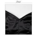 サテンギャザーフリルオフショルタイトミニ丈キャバドレス[SML/3サイズ展開] | Dazzy | 詳細画像13 