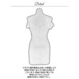 サテンオフショルVネックフリルリボンタイトミニ丈キャバドレス[SML 3サイズ展… | Dazzy | 詳細画像12 