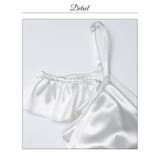 サテンオフショルVネックフリルリボンタイトミニ丈キャバドレス[SML 3サイズ展… | Dazzy | 詳細画像14 