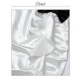 サテンオフショルVネックフリルリボンタイトミニ丈キャバドレス[SML 3サイズ展… | Dazzy | 詳細画像15 