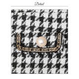 千鳥格子ツイードチェーン胸元ジップ半袖タイトミニ丈キャバドレス[SML 3サイズ… | Dazzy | 詳細画像13 