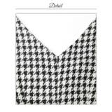 千鳥格子ツイードチェーン胸元ジップ半袖タイトミニ丈キャバドレス[SML 3サイズ… | Dazzy | 詳細画像16 