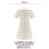 [明日花キララ着用]えちえちリボンのビジュー谷間魅せ×ツイードチェック半袖Aライ… | Dazzy | 詳細画像14 