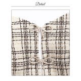 [明日花キララ着用]えちえちリボンのビジュー谷間魅せ×ツイードチェック半袖Aライ… | Dazzy | 詳細画像16 