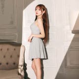 シャーリングツイストカットアウトキャミソールAラインミニ丈キャバドレス | Dazzy | 詳細画像10