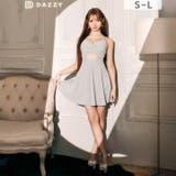 シャーリングツイストカットアウトキャミソールAラインミニ丈キャバドレス | Dazzy | 詳細画像2