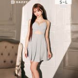 シャーリングツイストカットアウトキャミソールAラインミニ丈キャバドレス | Dazzy | 詳細画像7