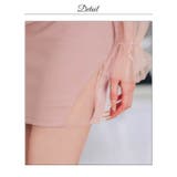 ツイストカットで美谷間強調!透け感長袖ミニ丈キャバドレス | Dazzy | 詳細画像16