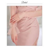 ツイストカットで美谷間強調!透け感長袖ミニ丈キャバドレス | Dazzy | 詳細画像17