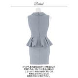 ペプラムで美くびれ爆誕えち谷間ジップミニ丈キャバドレス[SML/3サイズ展開] | Dazzy | 詳細画像15 